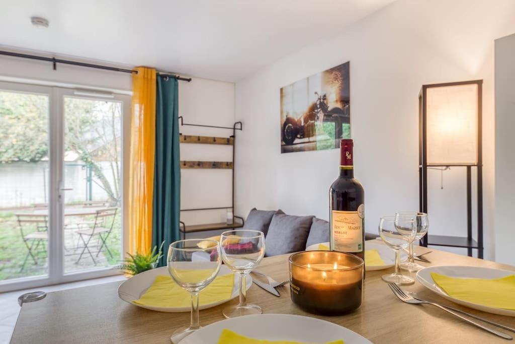 Ferienwohnung Cocoon - Jardin - Boite A Cle - Wi-Fi Baulne Exterior foto