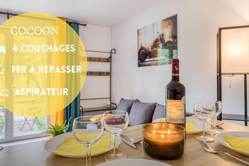 Ferienwohnung Cocoon - Jardin - Boite A Cle - Wi-Fi Baulne Exterior foto